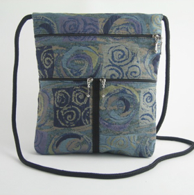 T15 North South Ipad Bag in G79 Starry Night Tapestry Fabric